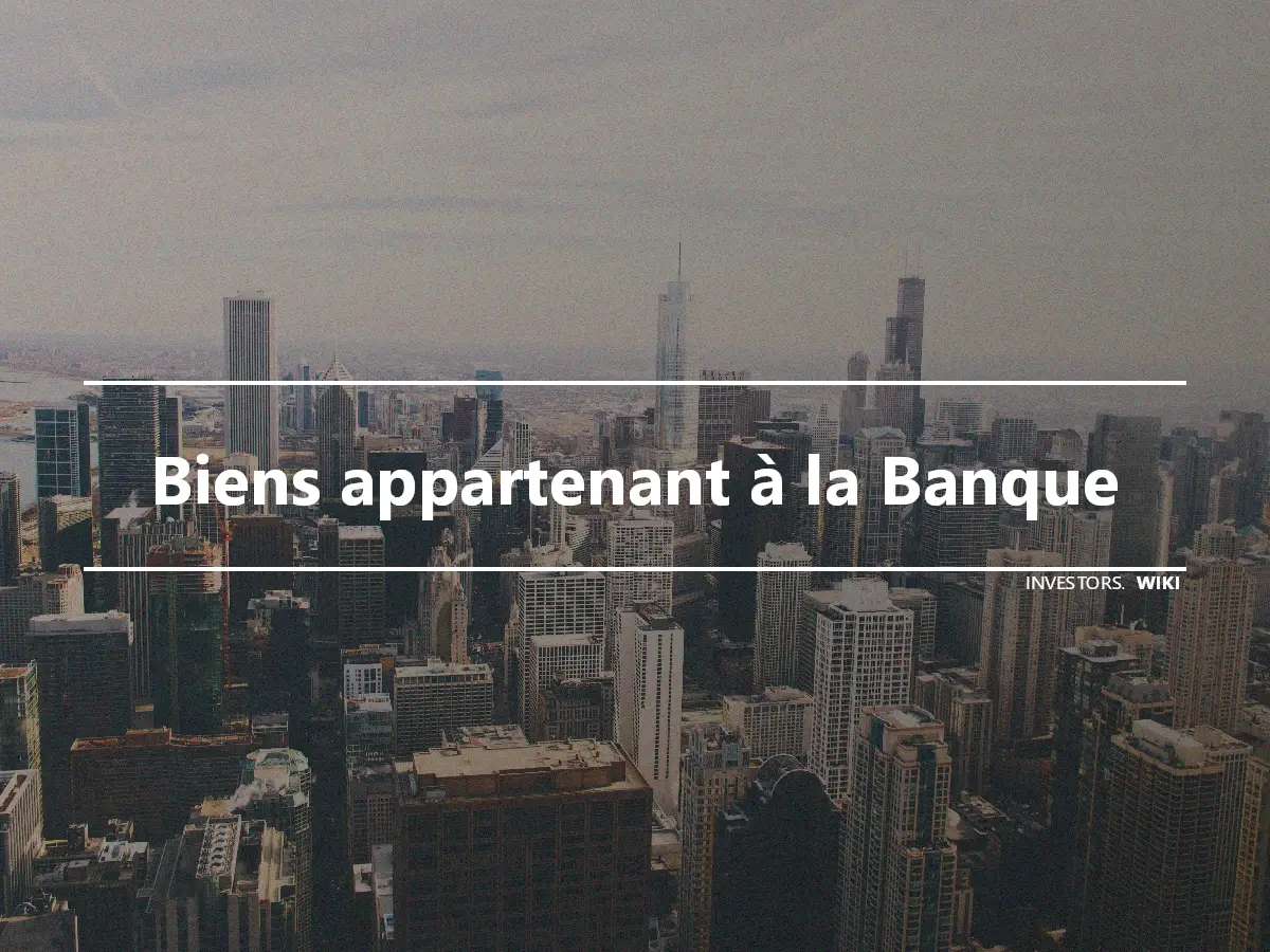 Biens appartenant à la Banque