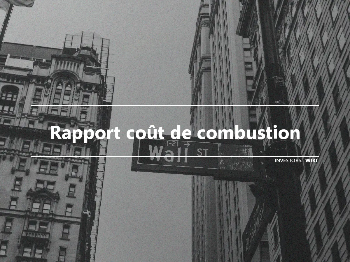 Rapport coût de combustion