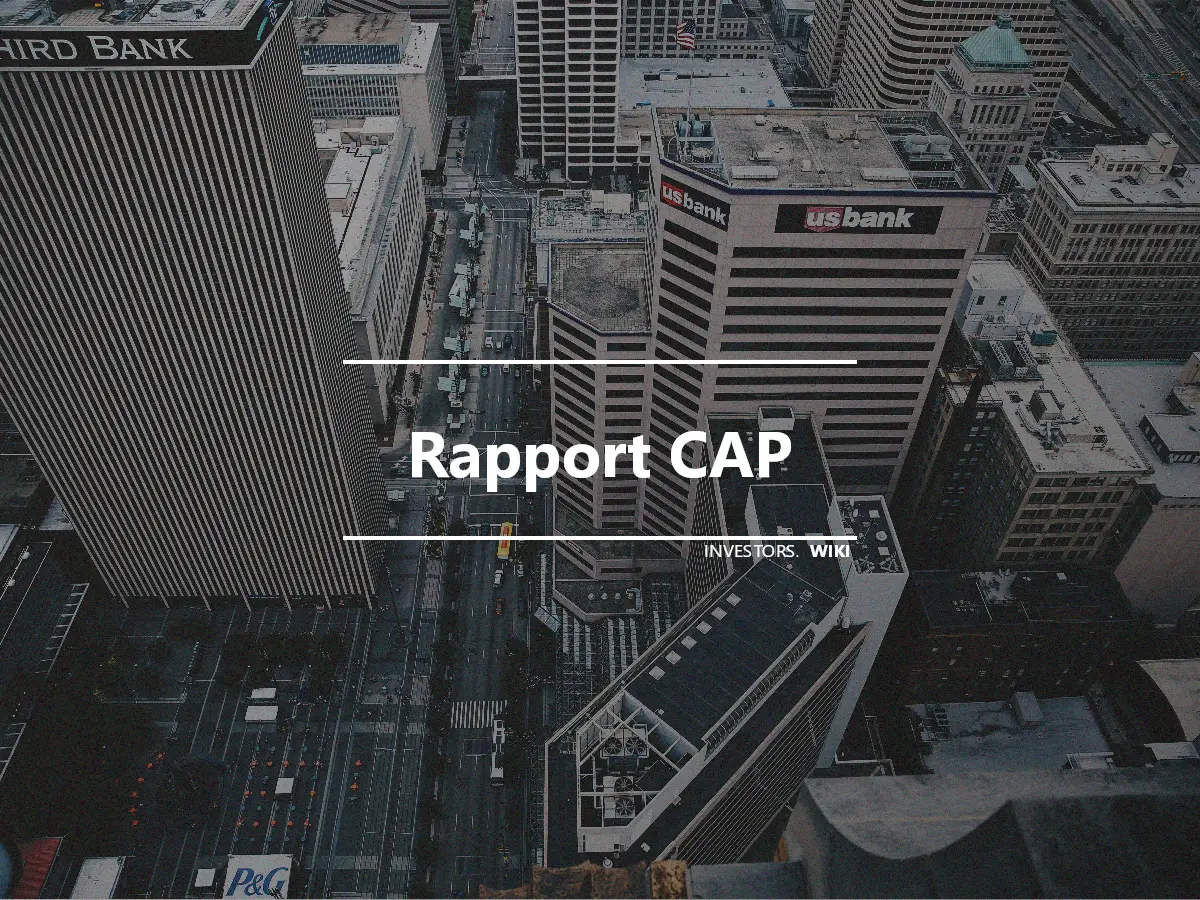 Rapport CAP