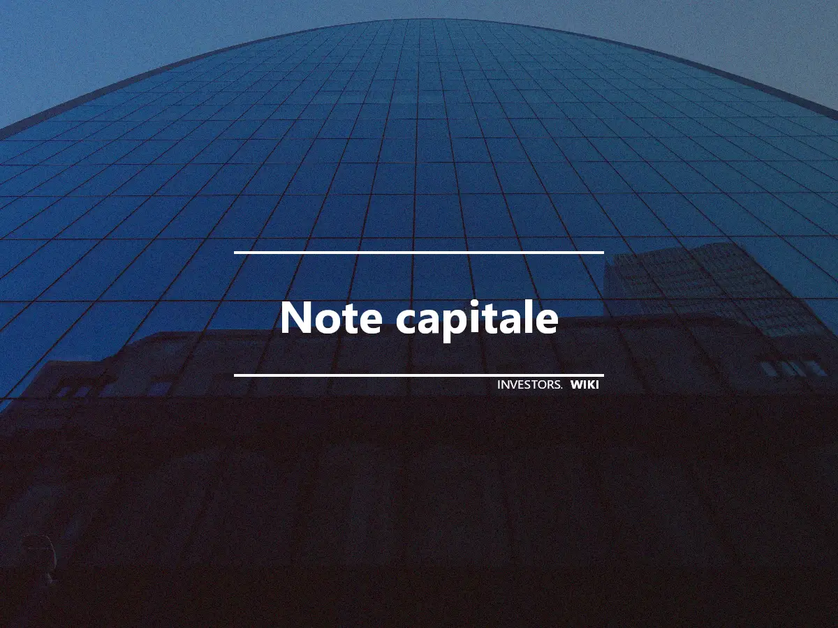 Note capitale