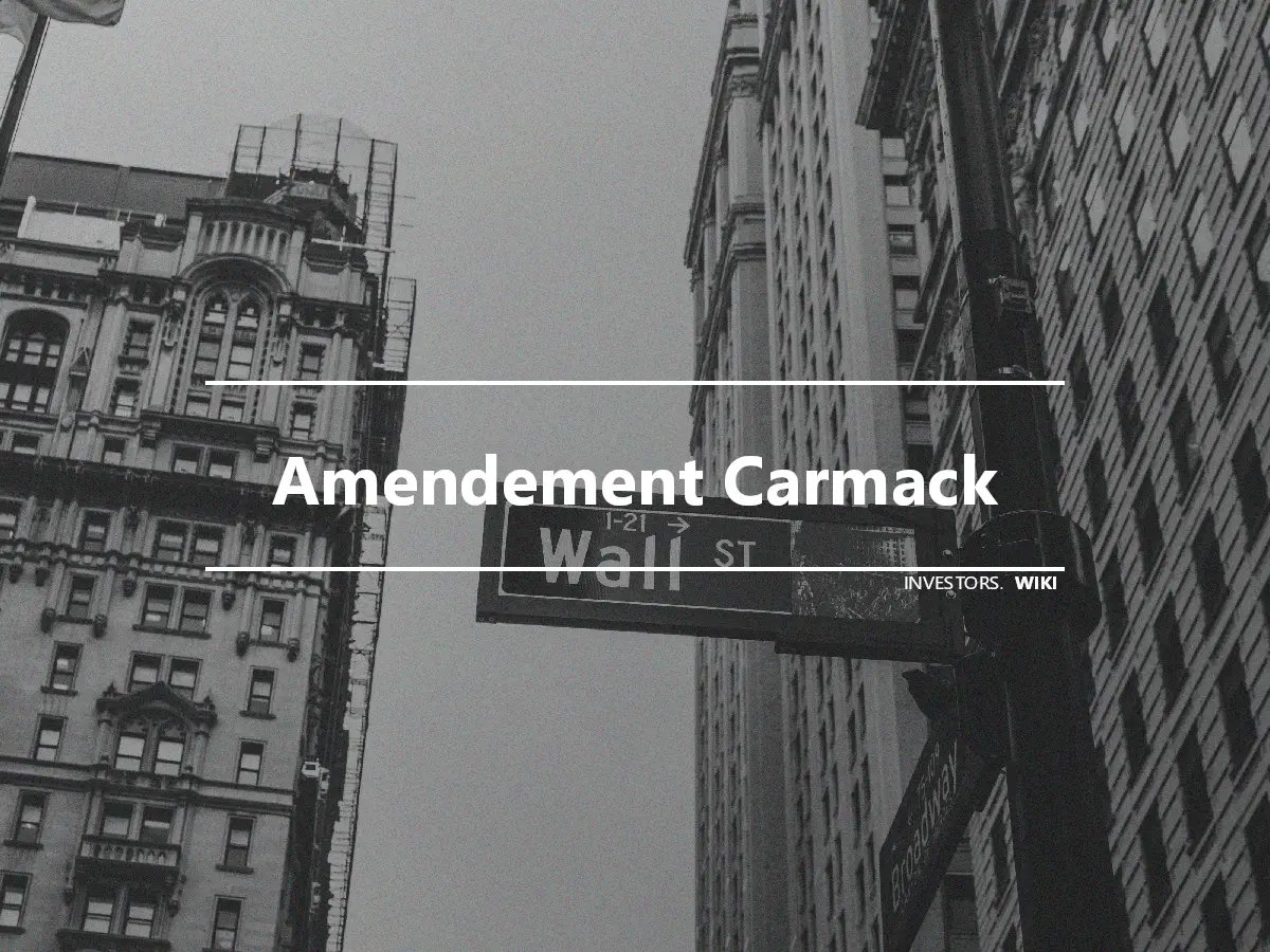 Amendement Carmack