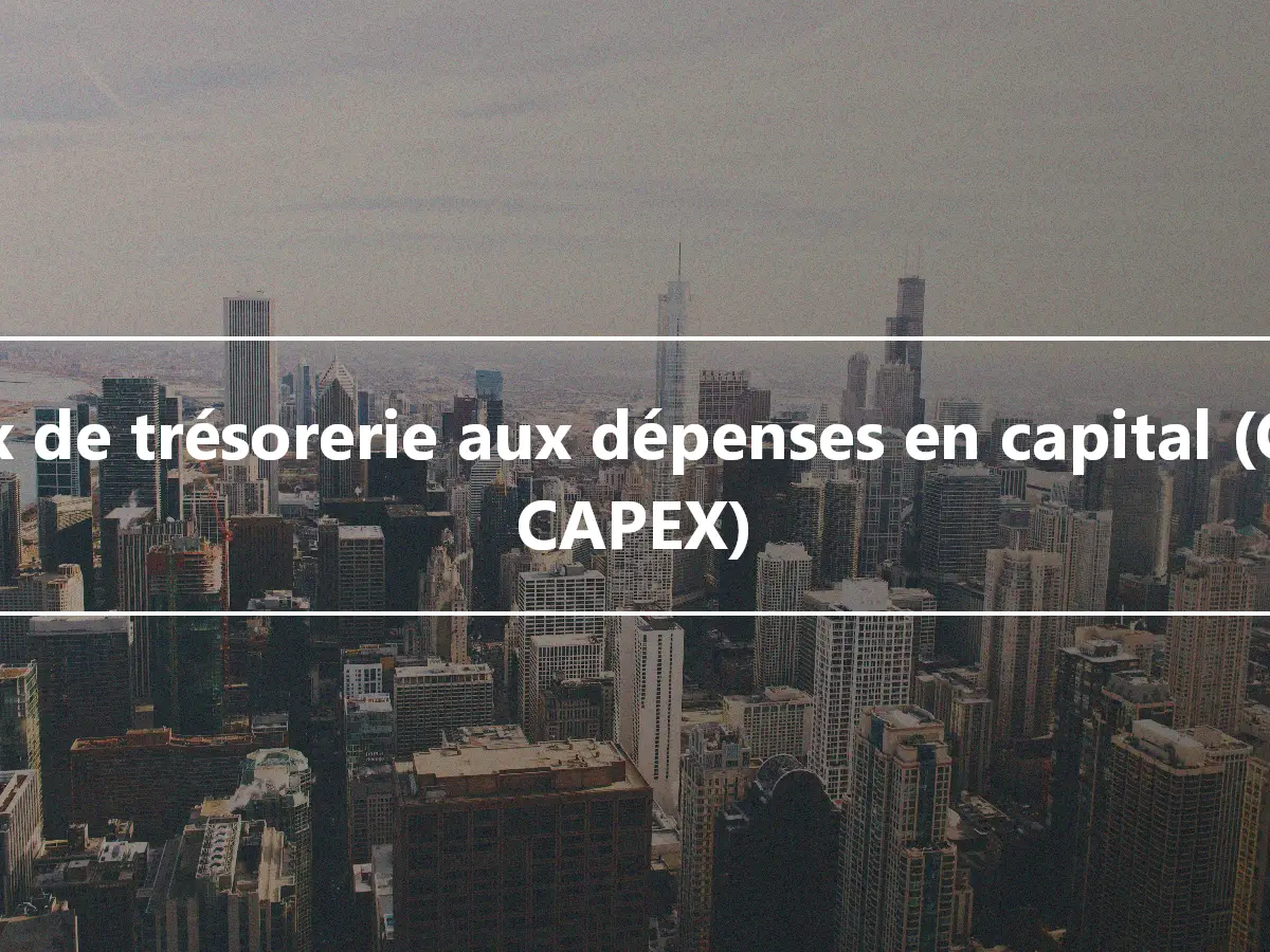 Flux de trésorerie aux dépenses en capital (CF à CAPEX)