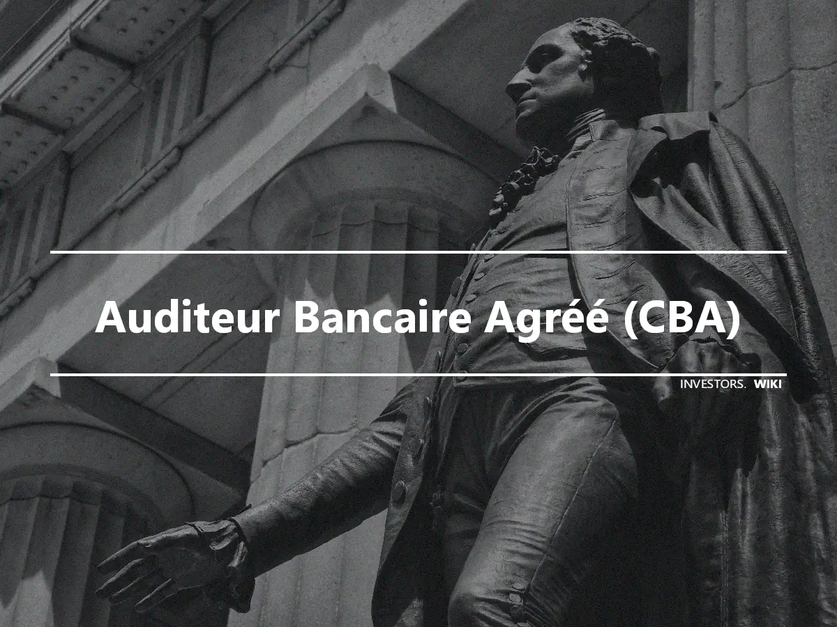 Auditeur Bancaire Agréé (CBA)