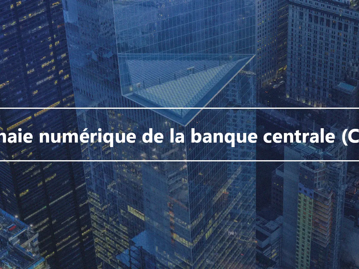 Monnaie numérique de la banque centrale (CBDC)