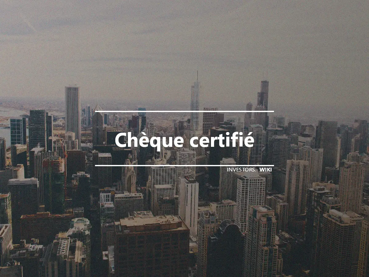 Chèque certifié