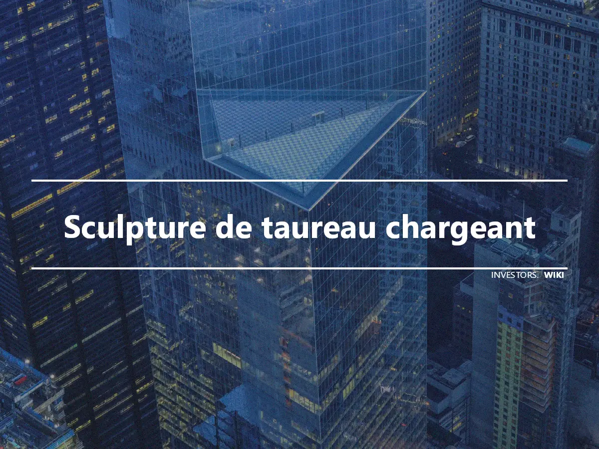 Sculpture de taureau chargeant