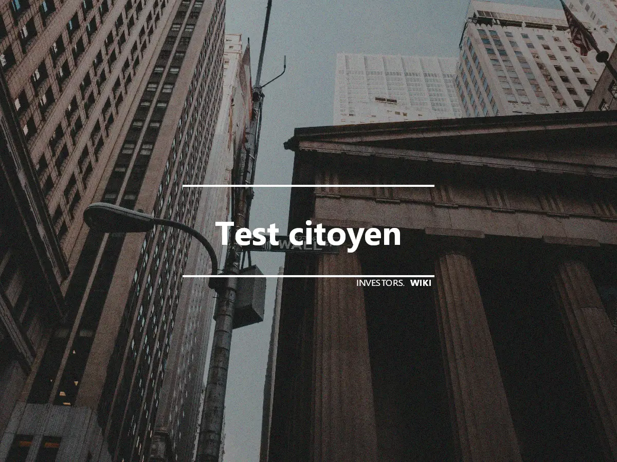 Test citoyen