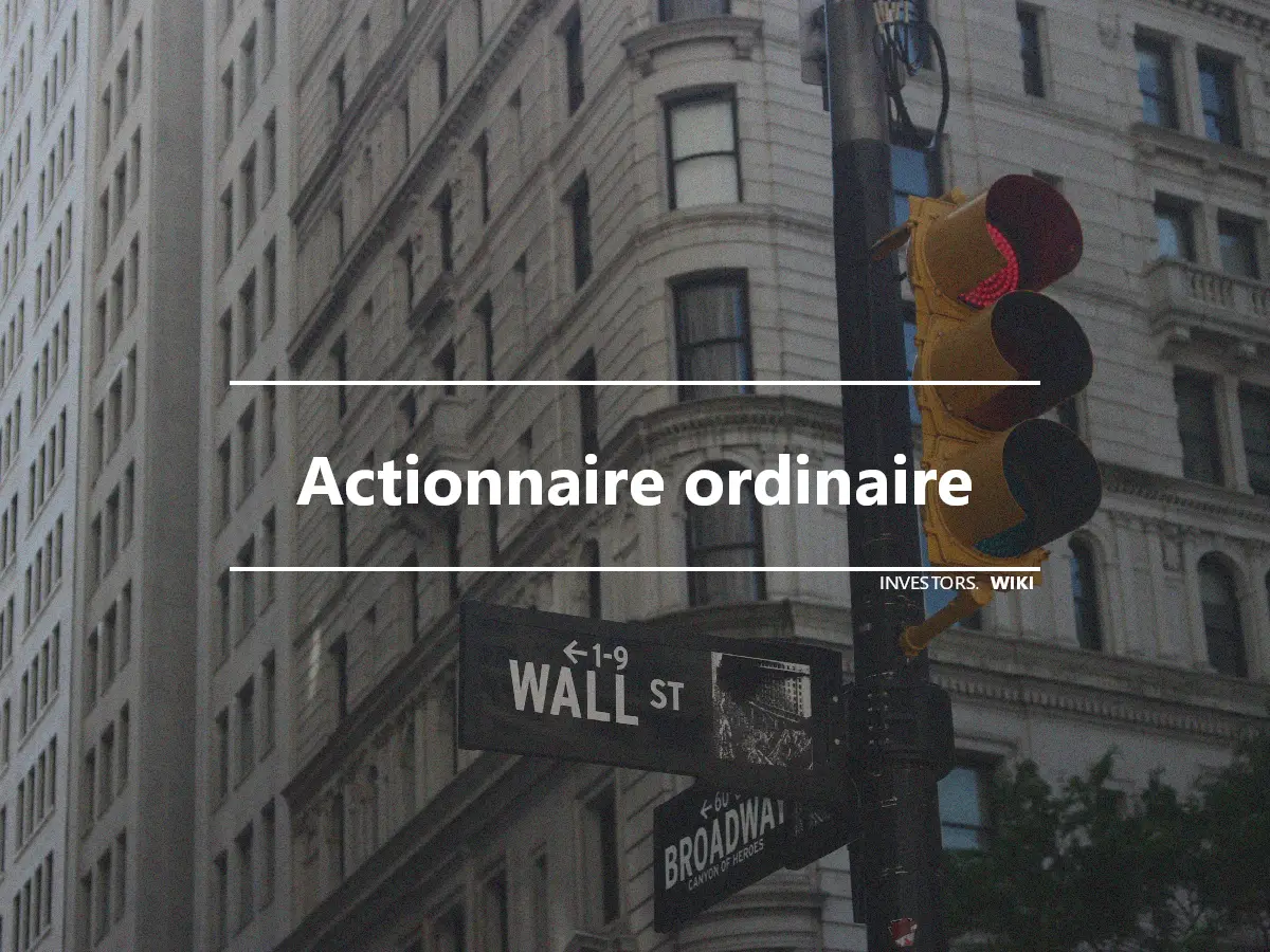 Actionnaire ordinaire