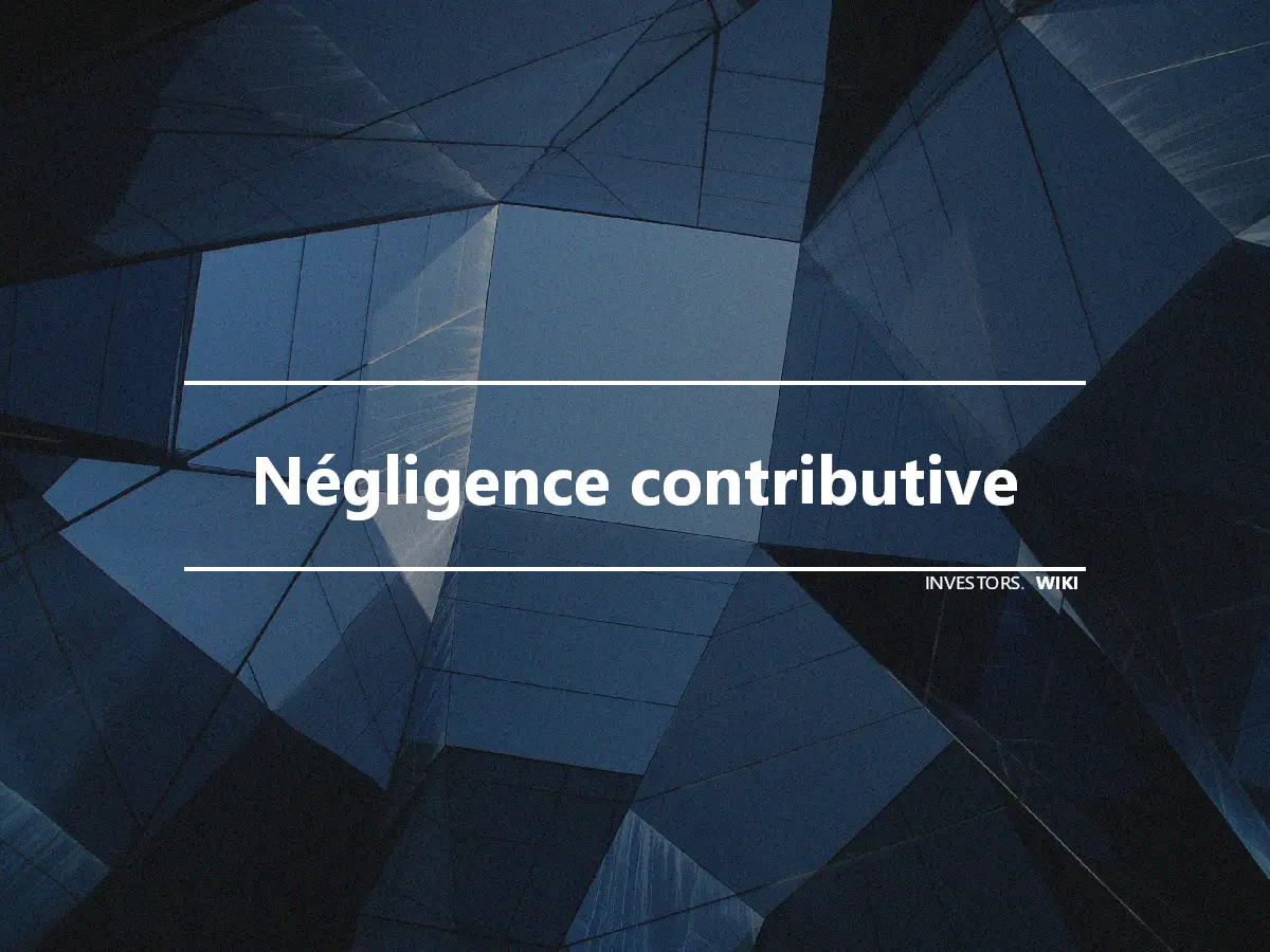 Négligence contributive