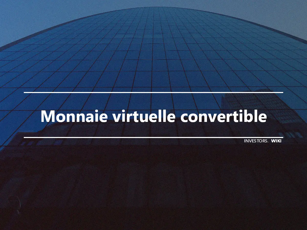 Monnaie virtuelle convertible