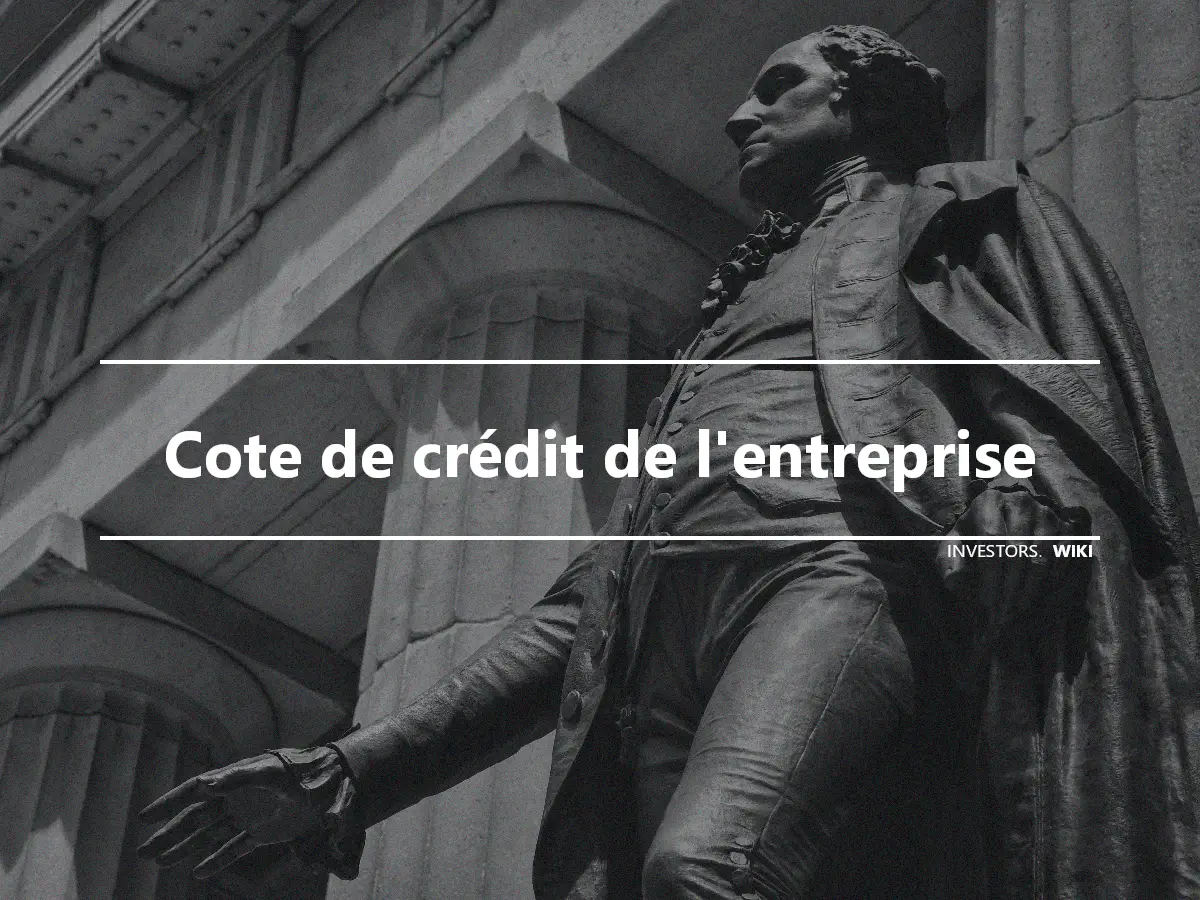 Cote de crédit de l'entreprise