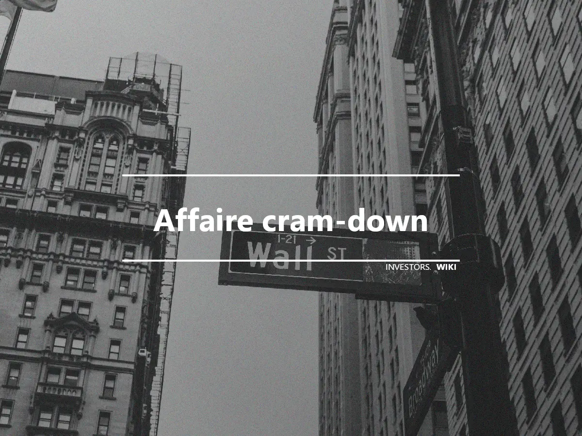 Affaire cram-down