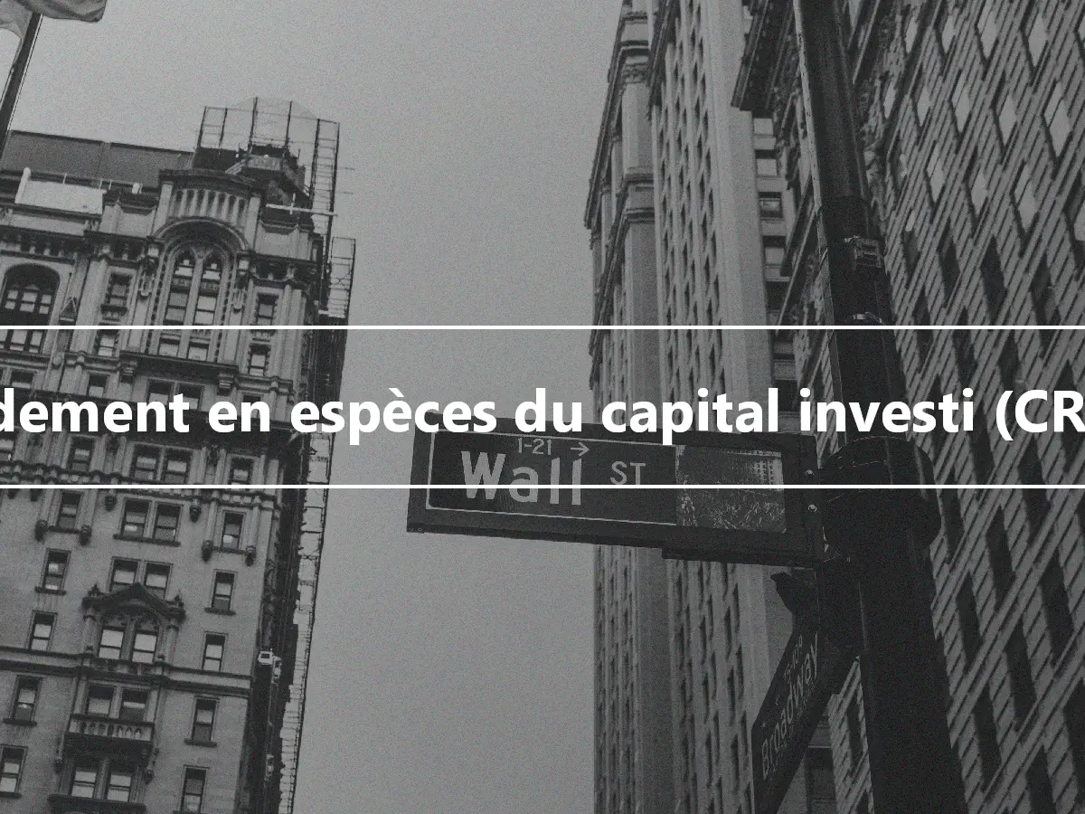 Rendement en espèces du capital investi (CROCI)