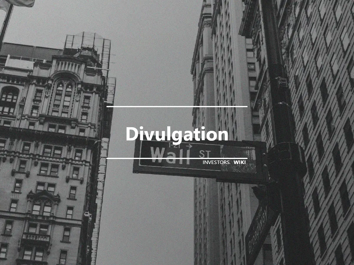 Divulgation