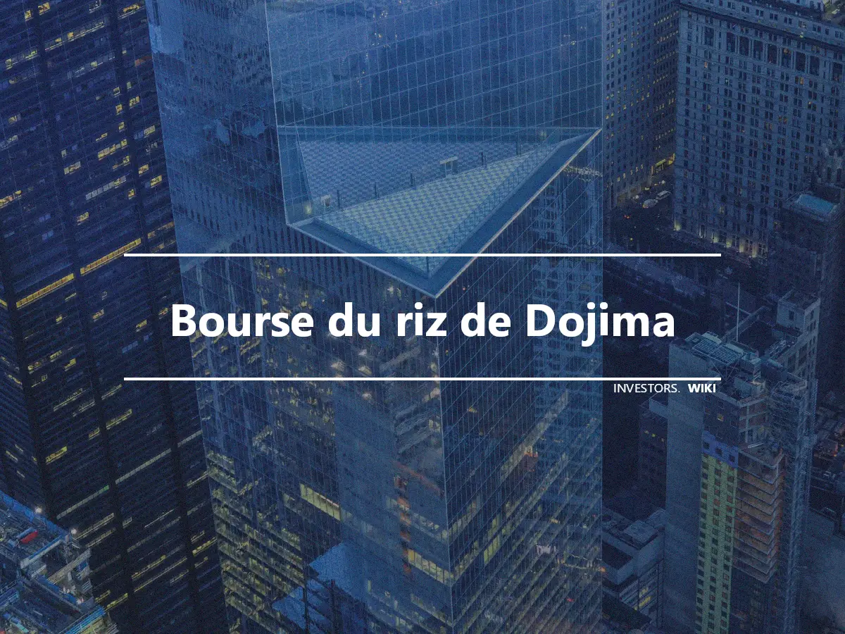 Bourse du riz de Dojima