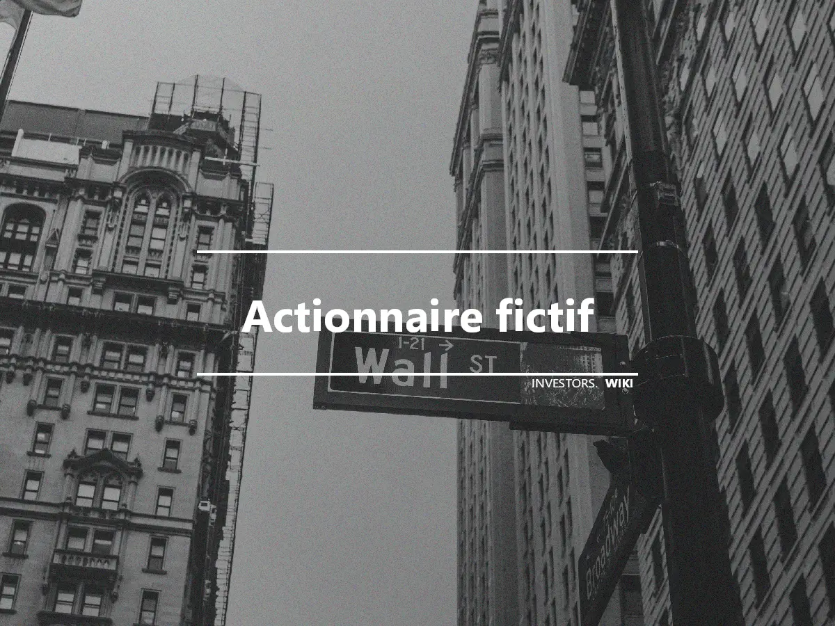 Actionnaire fictif