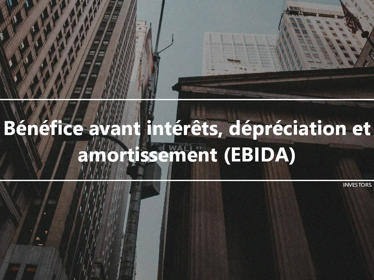 Bénéfice avant intérêts, dépréciation et amortissement (EBIDA)