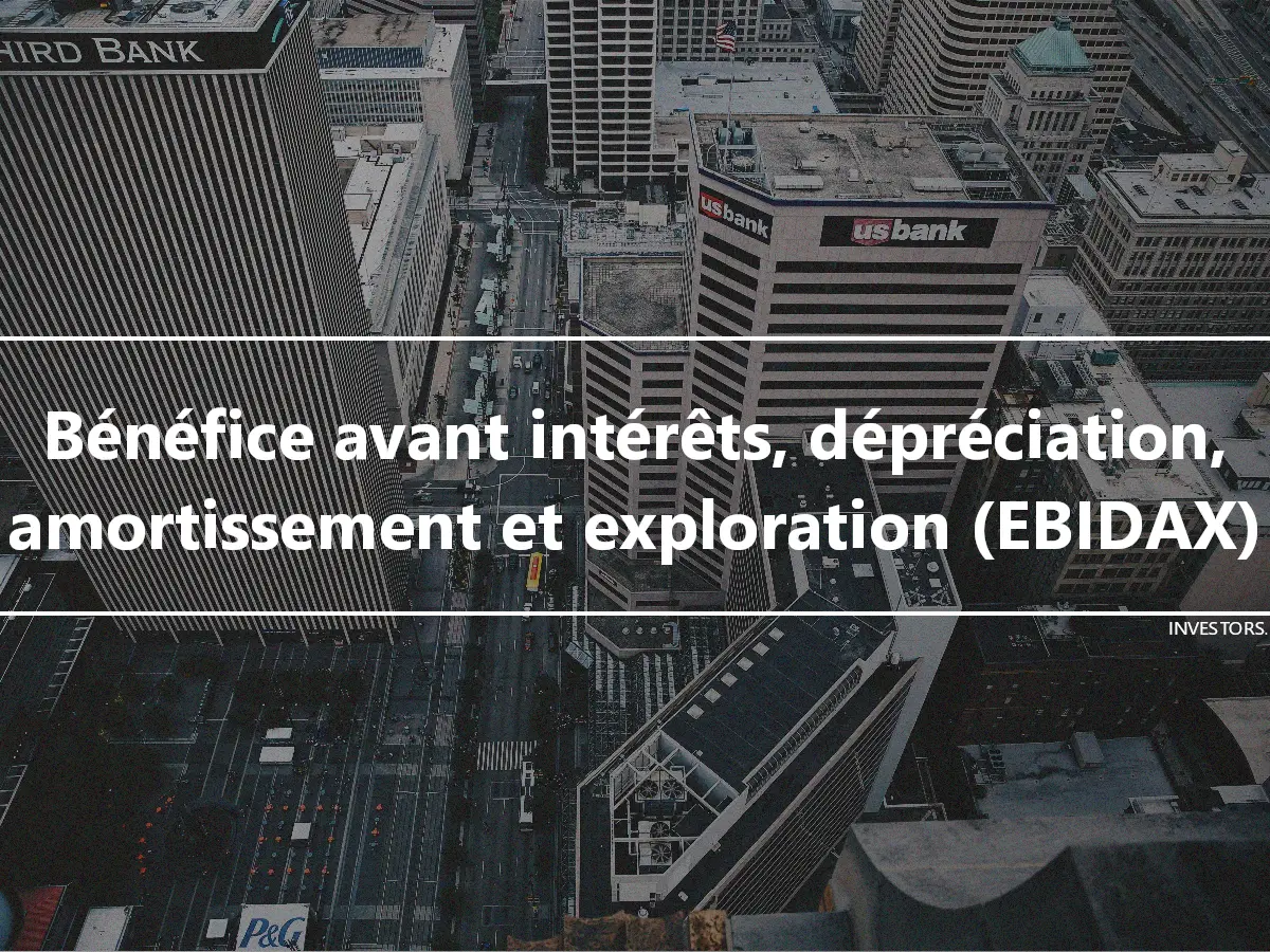 Bénéfice avant intérêts, dépréciation, amortissement et exploration (EBIDAX)