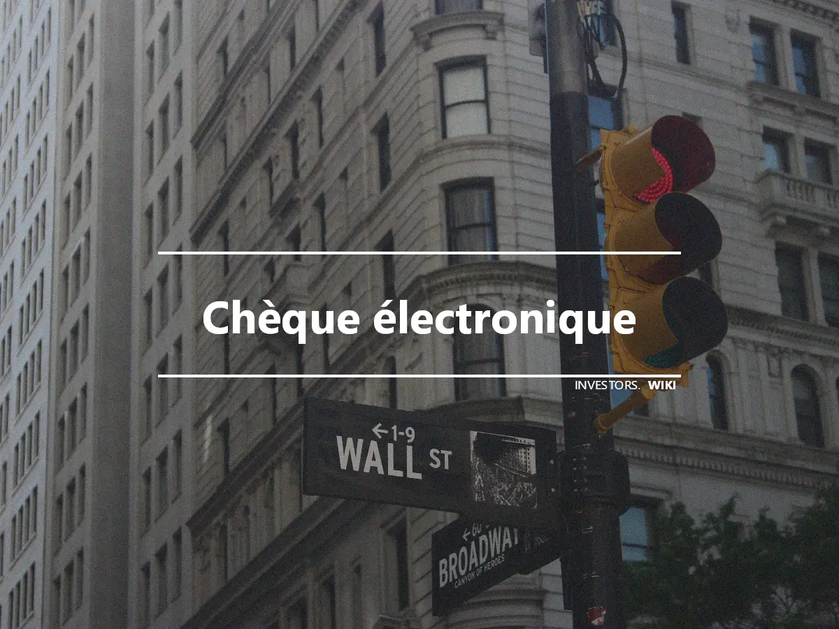 Chèque électronique