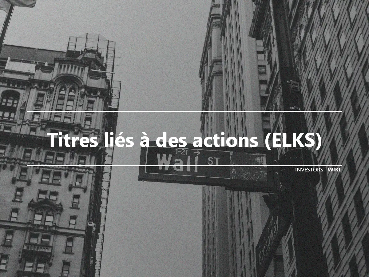 Titres liés à des actions (ELKS)