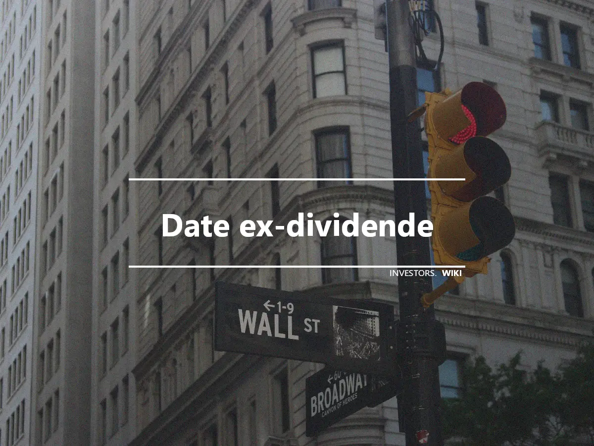 Date ex-dividende