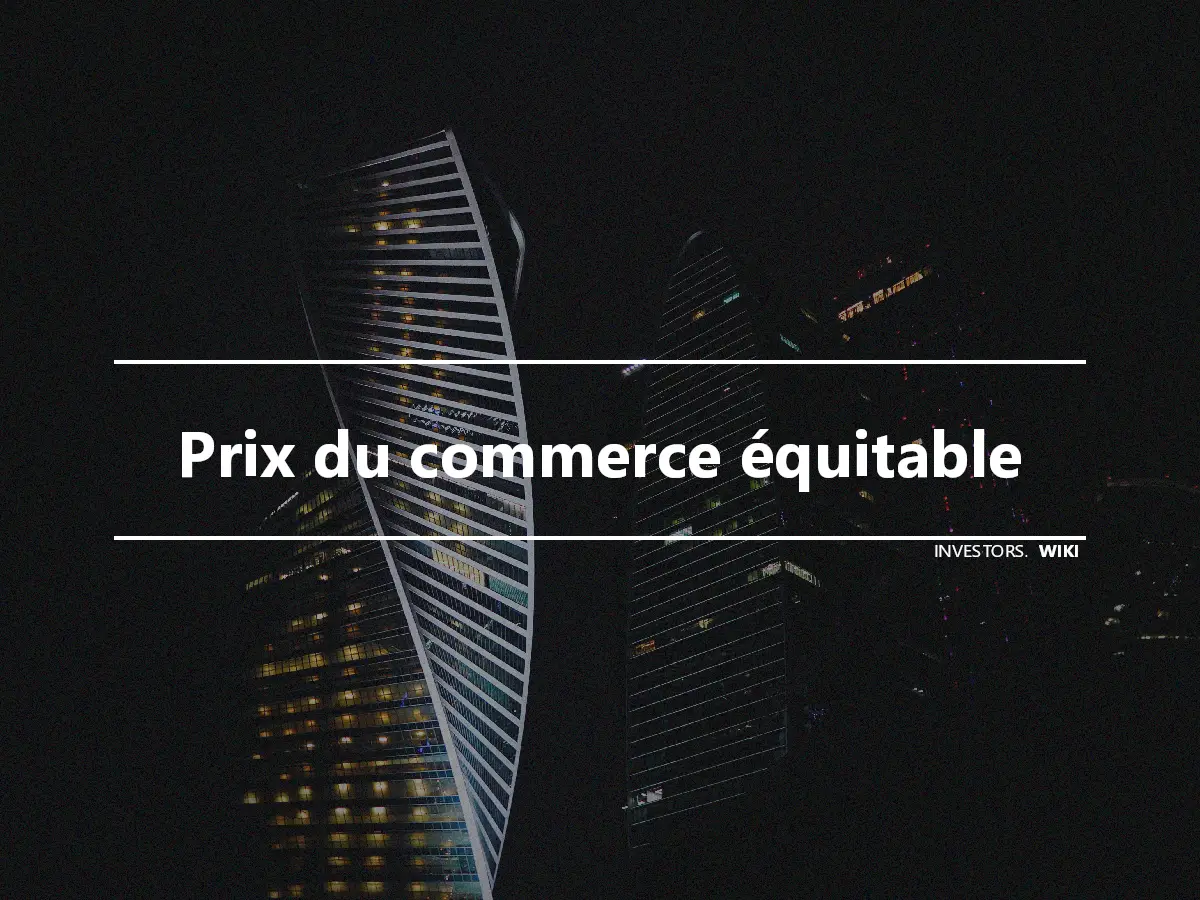 Prix du commerce équitable