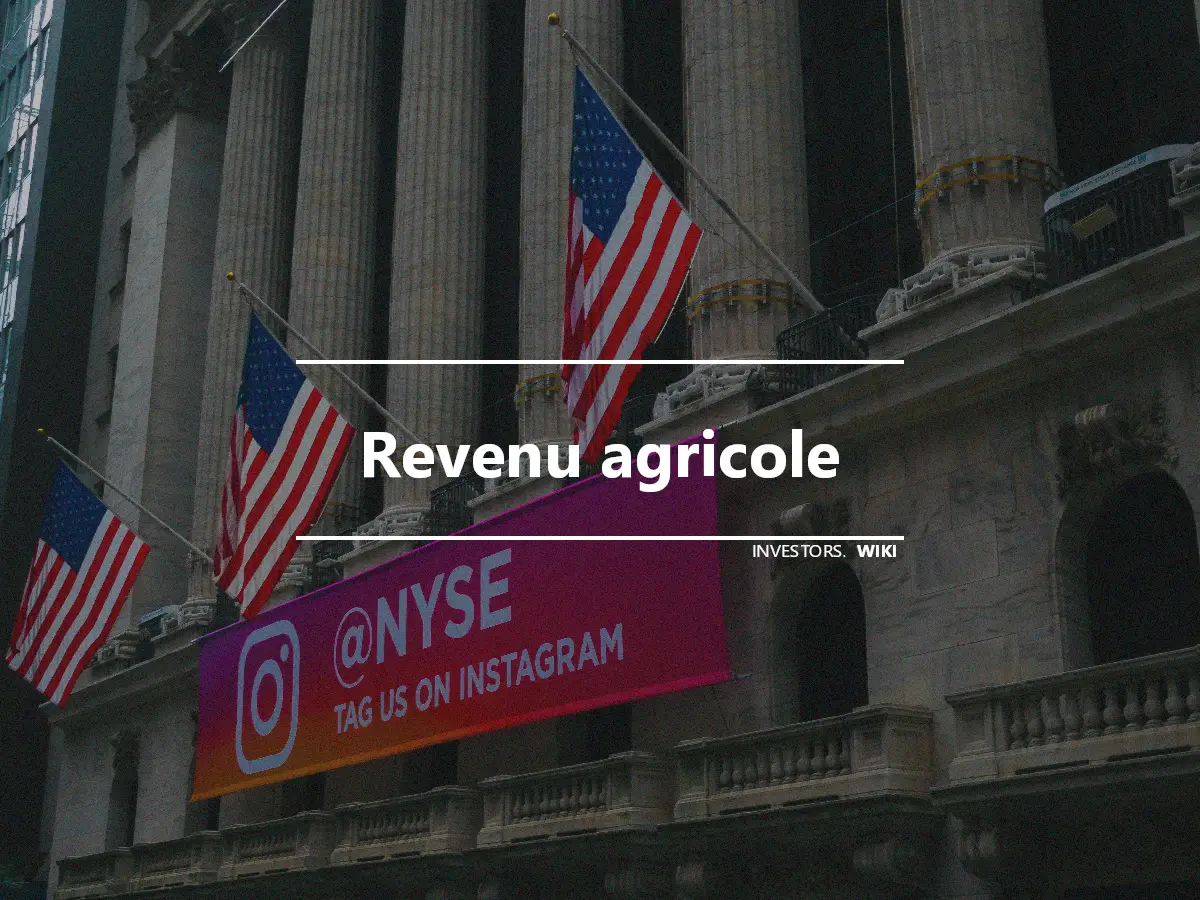 Revenu agricole