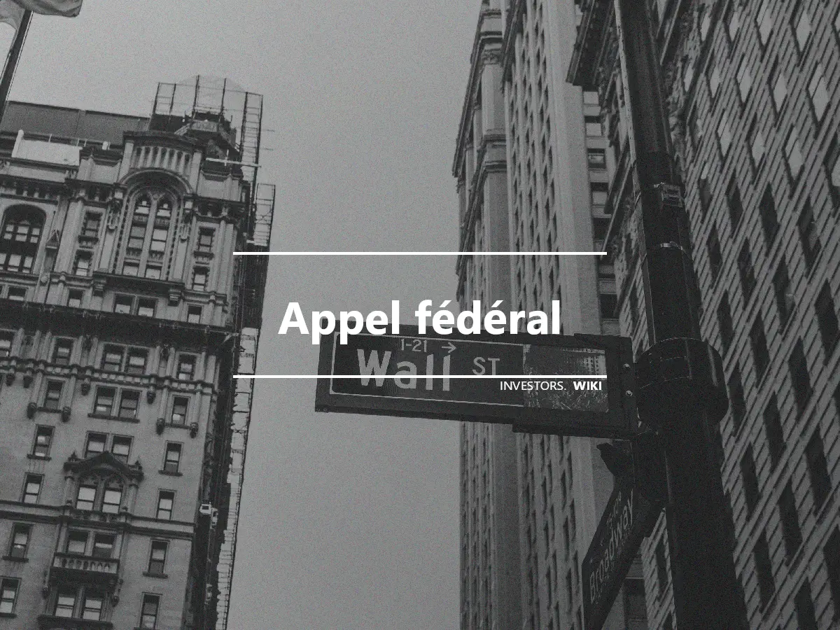 Appel fédéral