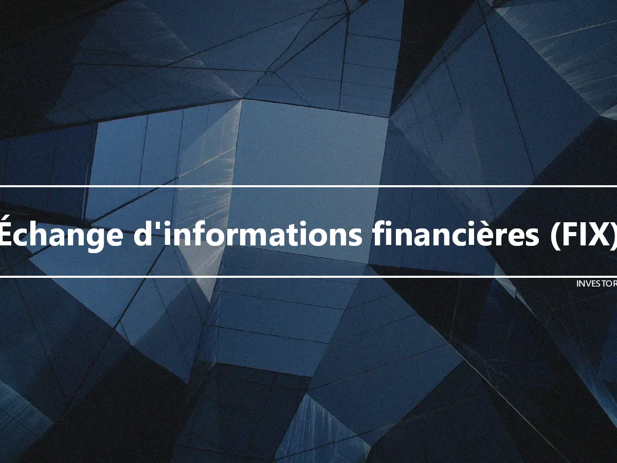 Échange d'informations financières (FIX)