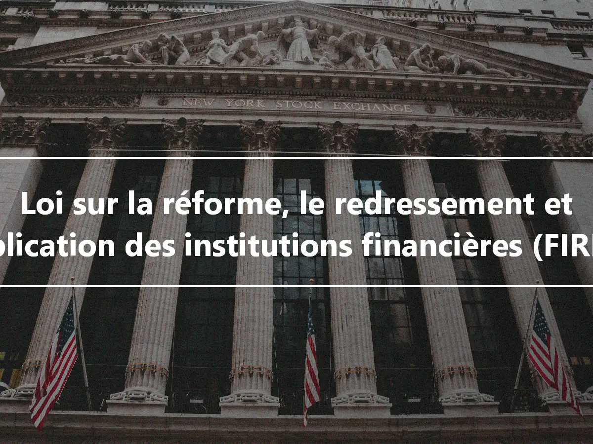 Loi sur la réforme, le redressement et l'application des institutions financières (FIRREA)