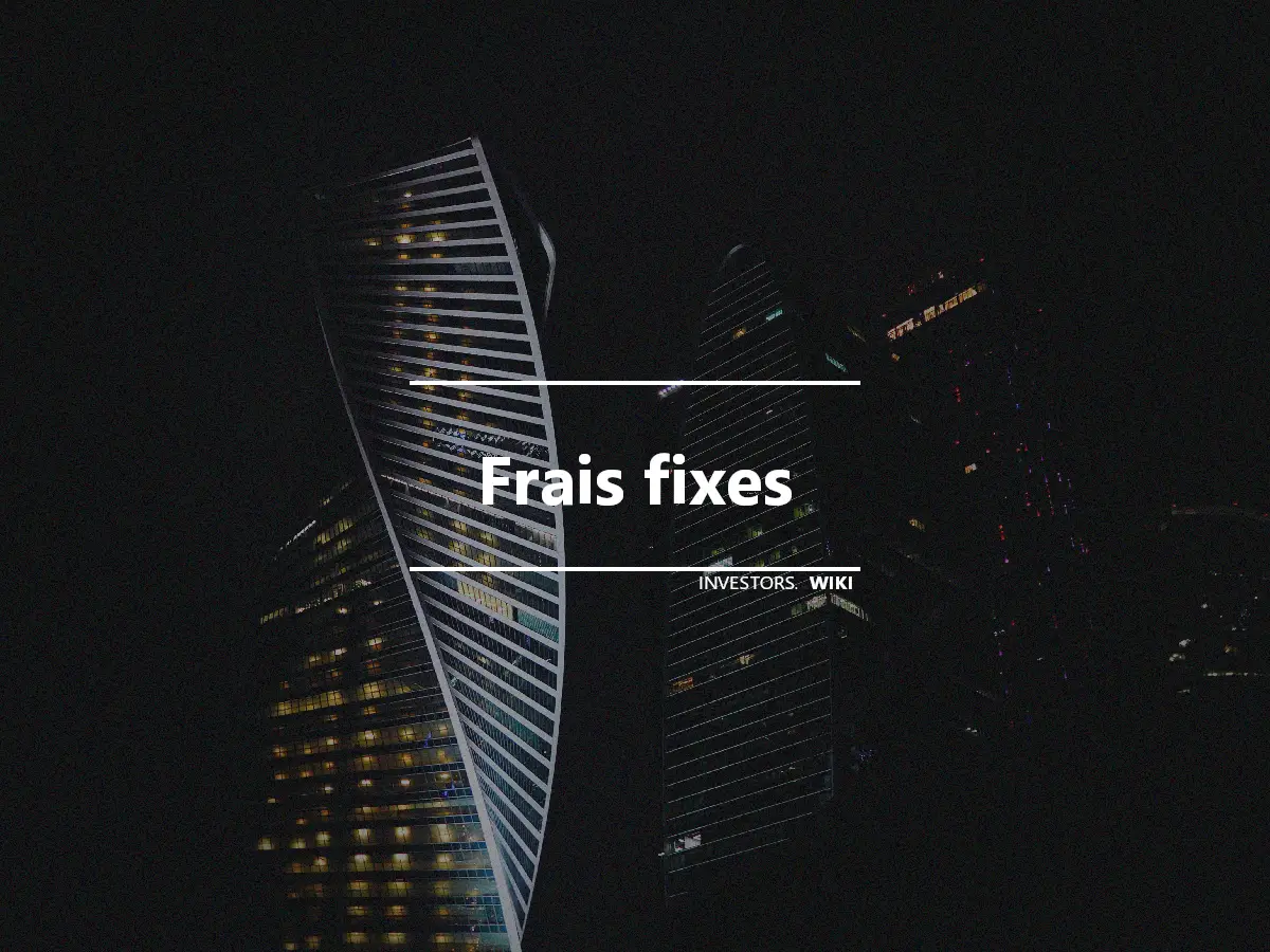 Frais fixes