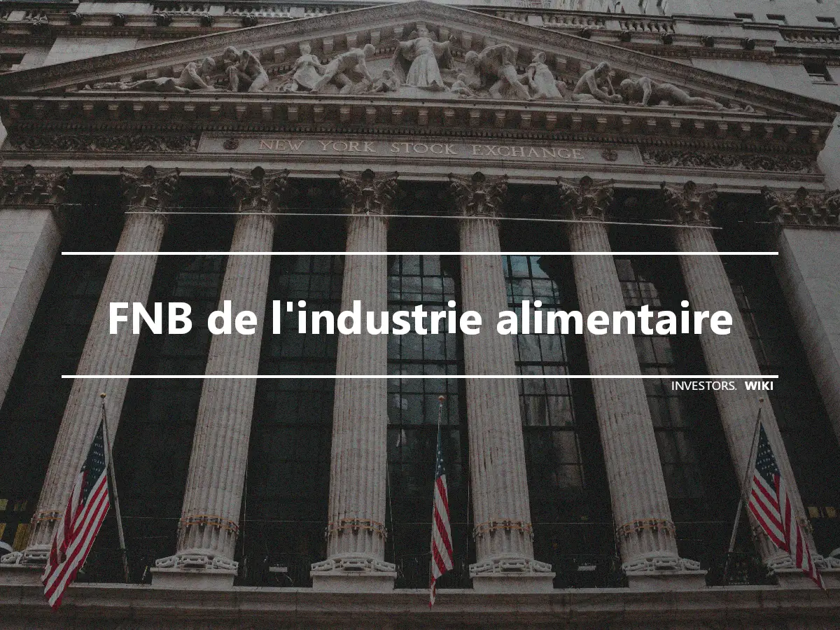 FNB de l'industrie alimentaire