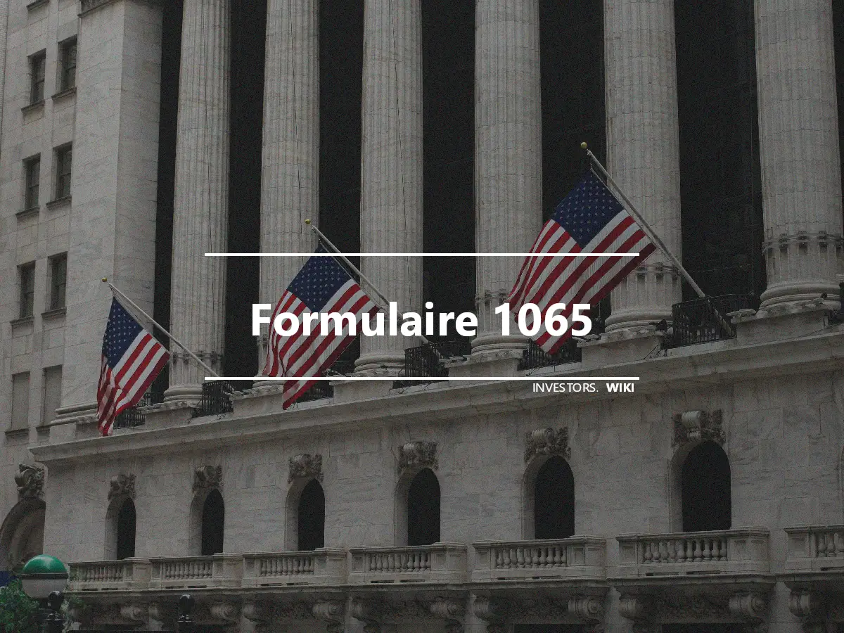 Formulaire 1065