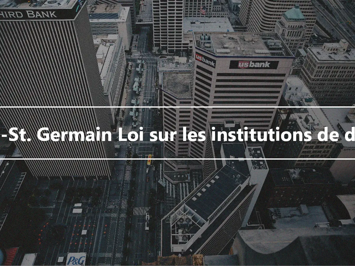 Garn-St. Germain Loi sur les institutions de dépôt