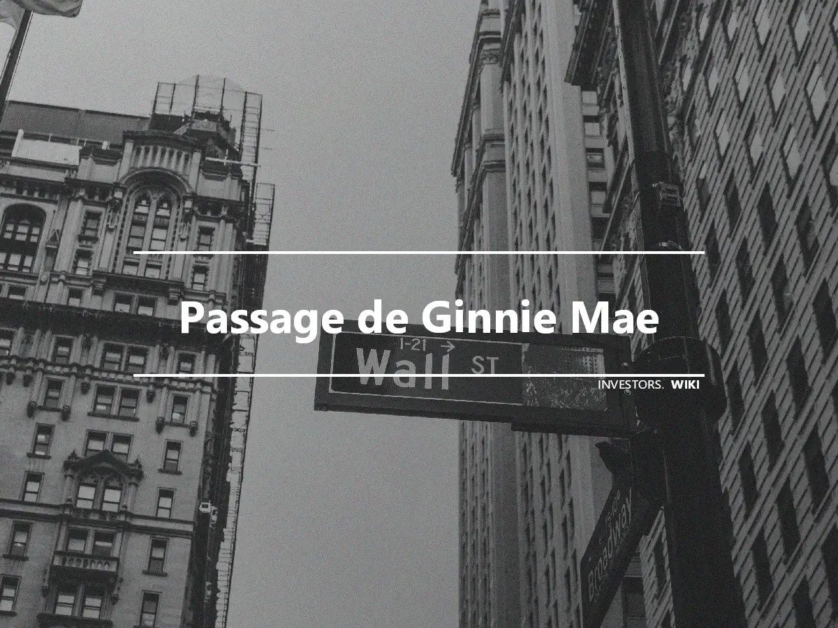 Passage de Ginnie Mae
