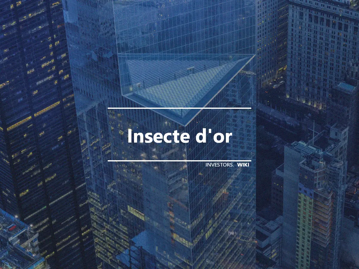 Insecte d'or