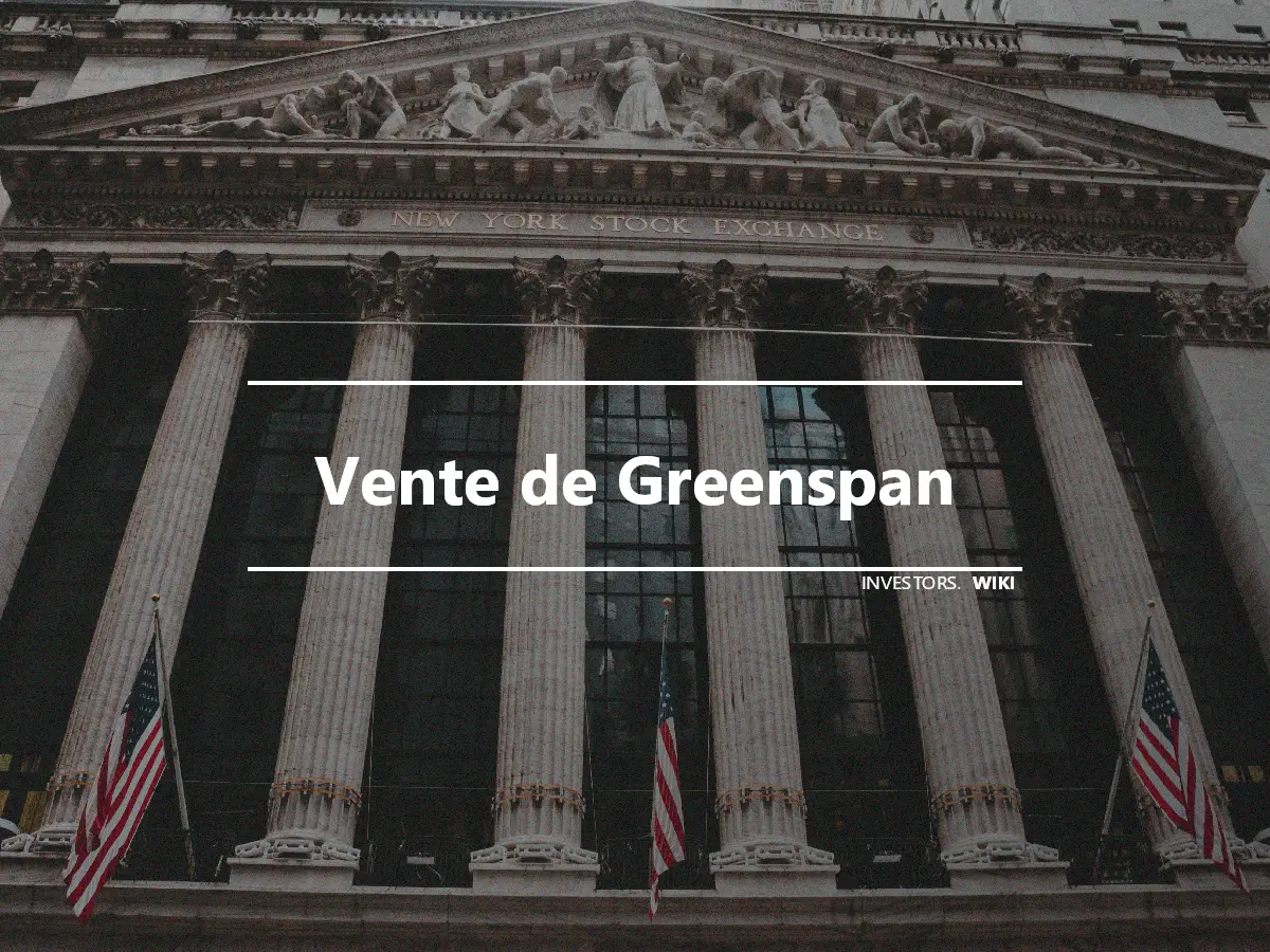 Vente de Greenspan