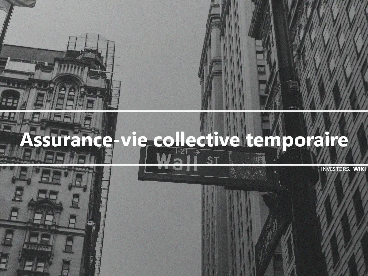 Assurance-vie collective temporaire
