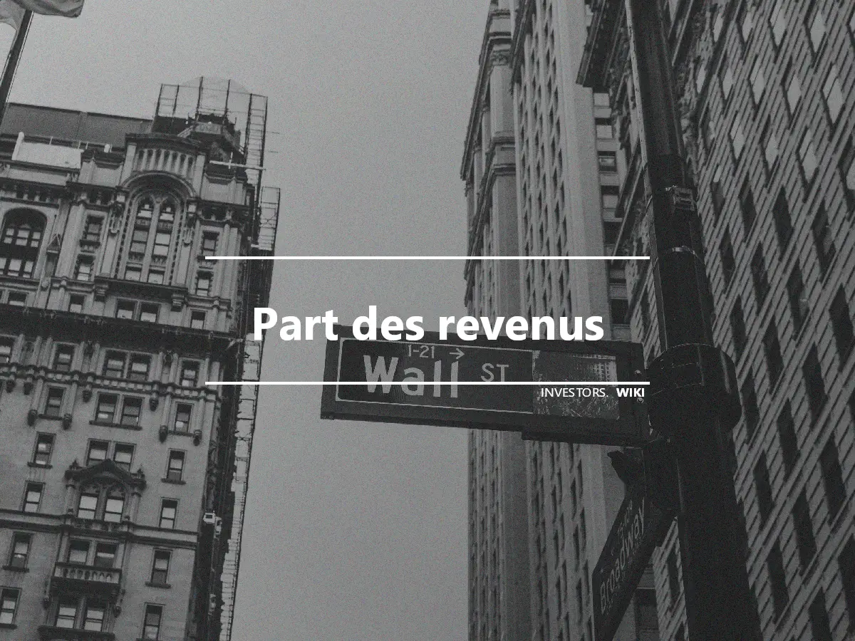 Part des revenus