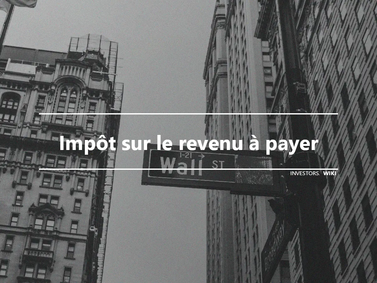 Impôt sur le revenu à payer