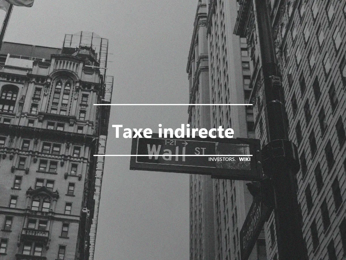 Taxe indirecte