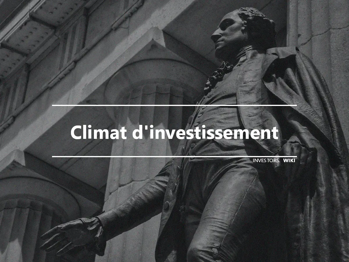 Climat d'investissement