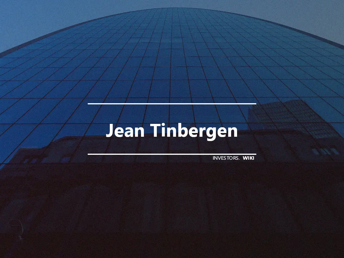 Jean Tinbergen