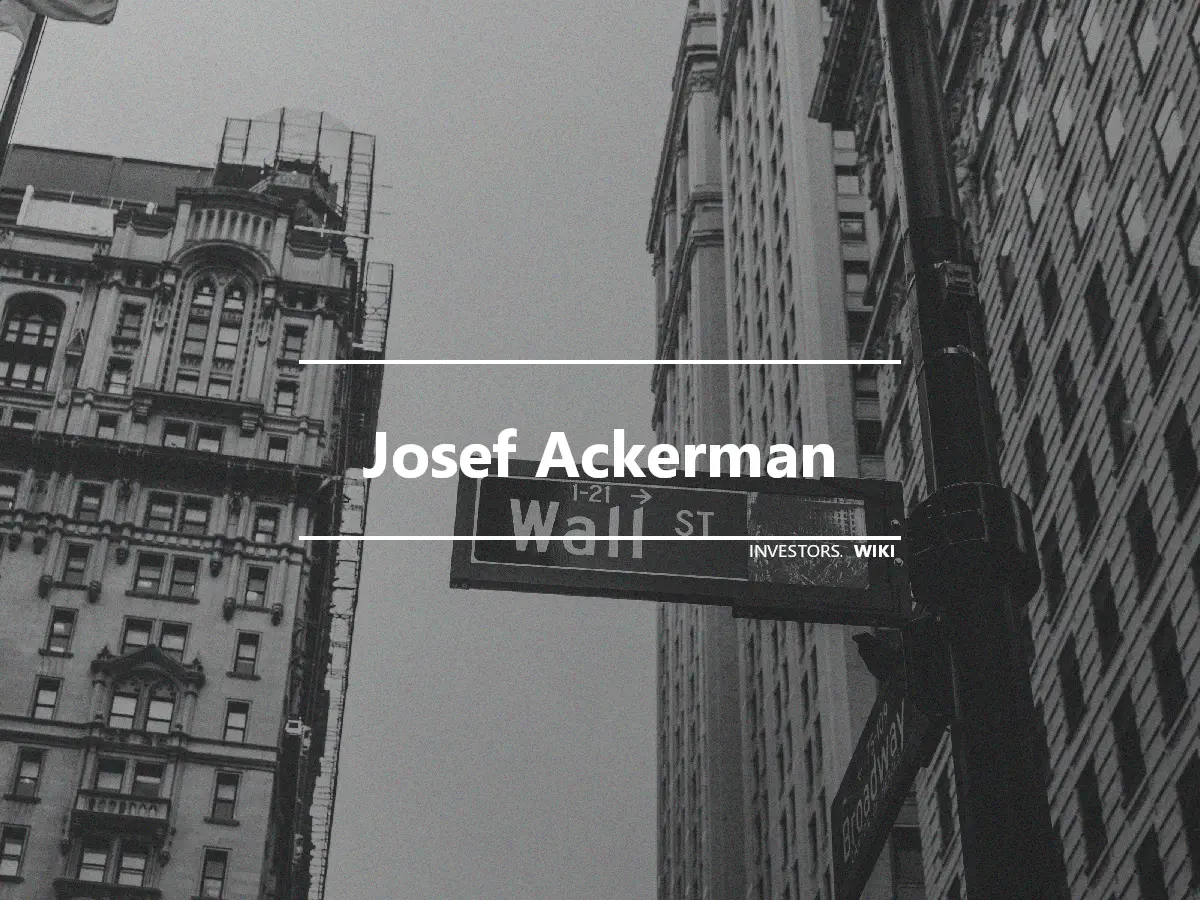 Josef Ackerman