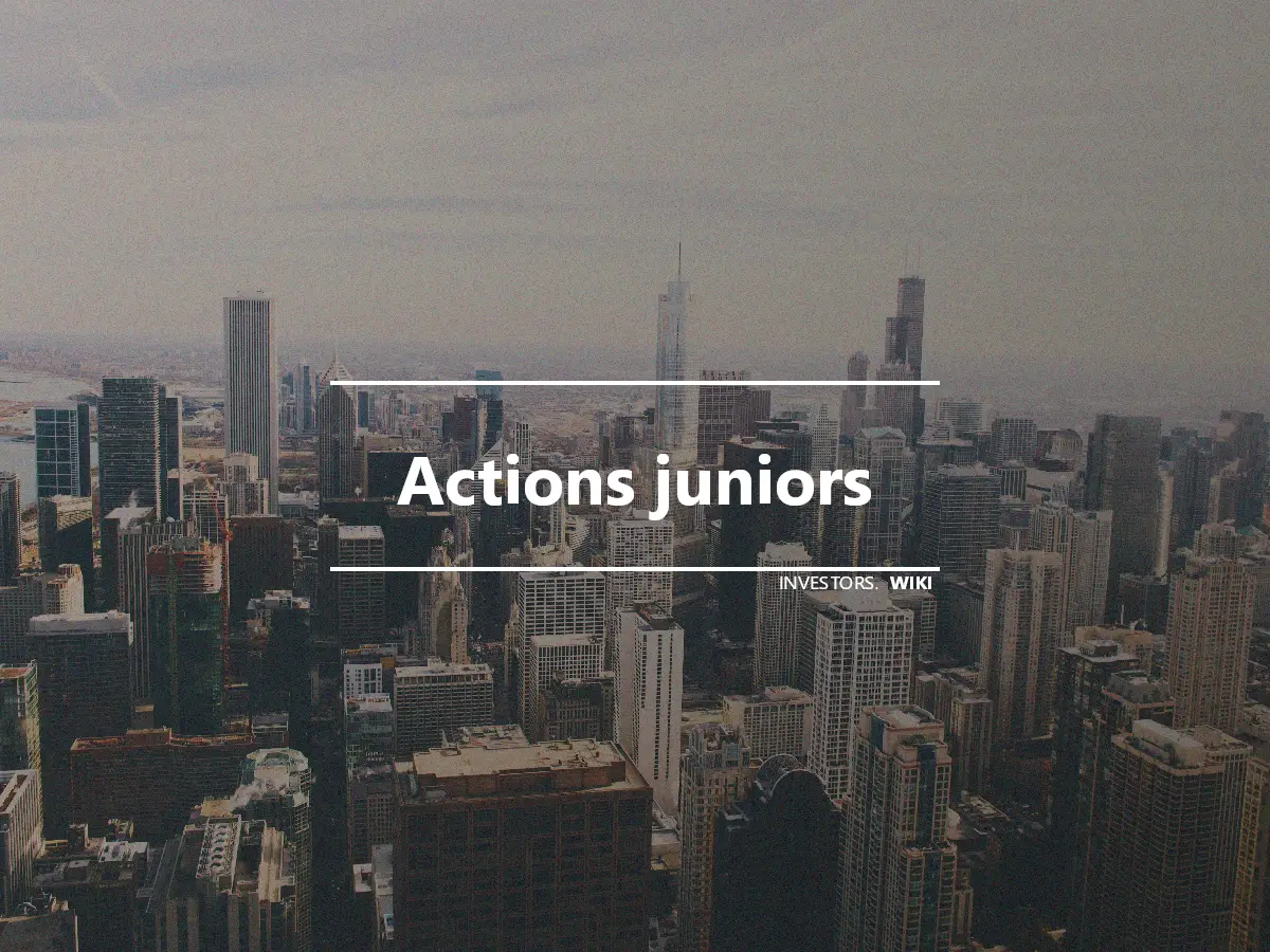 Actions juniors