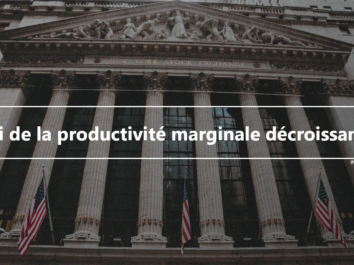 Loi de la productivité marginale décroissante