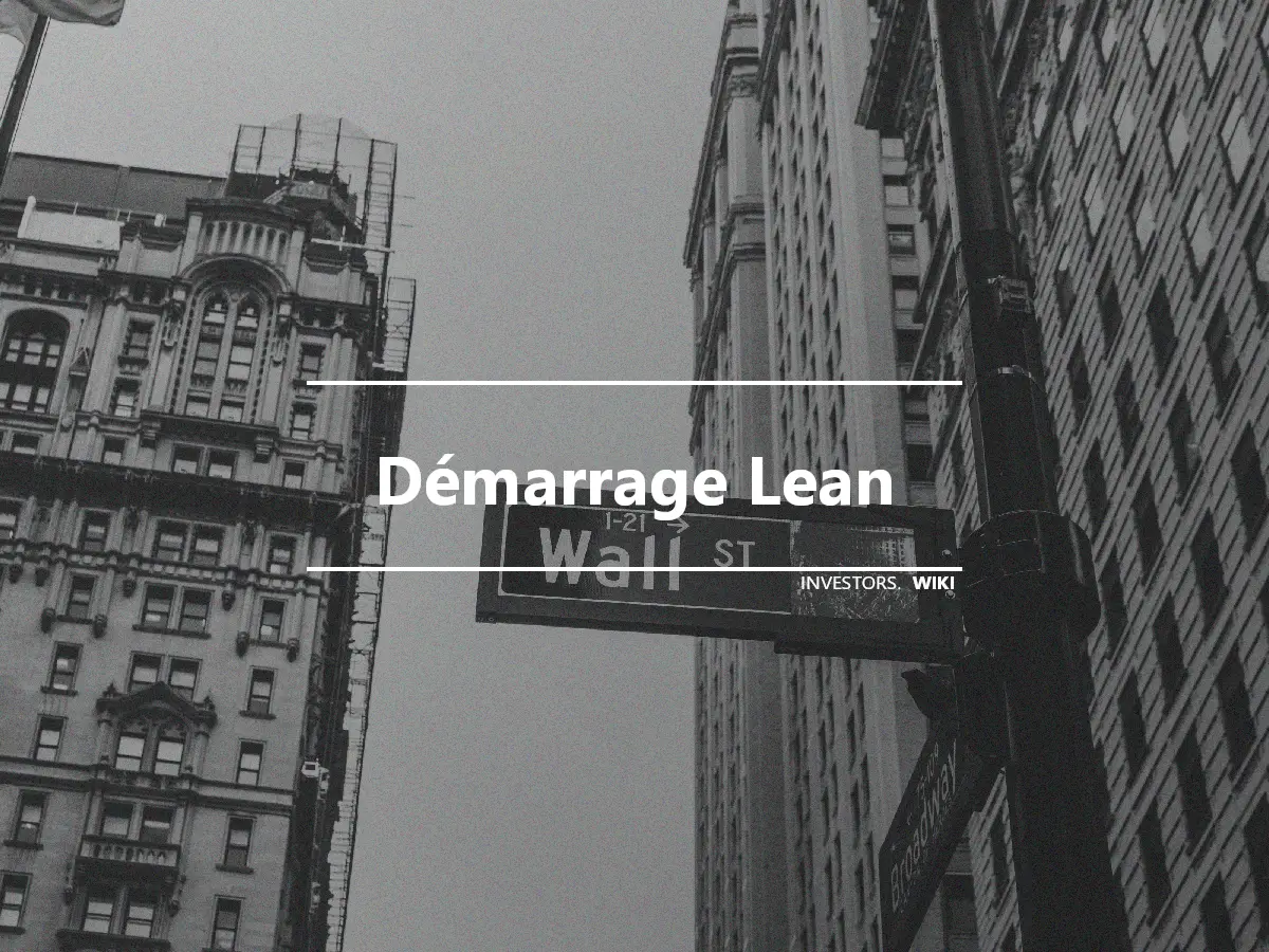 Démarrage Lean