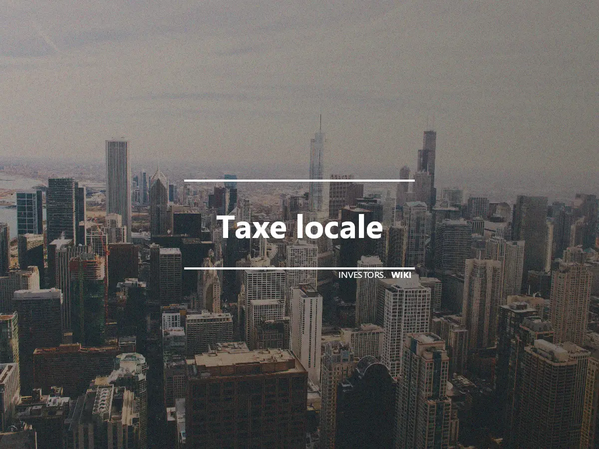 Taxe locale