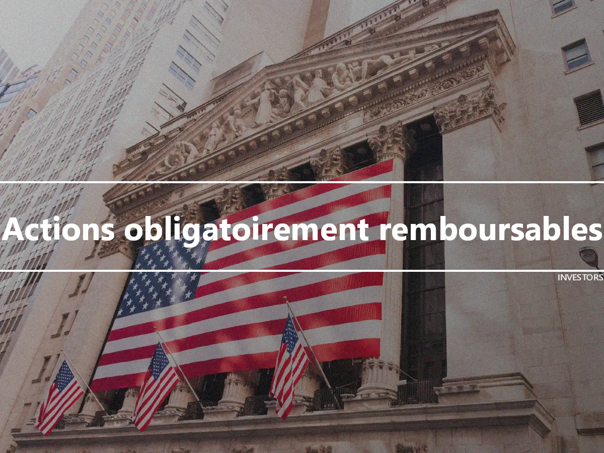 Actions obligatoirement remboursables