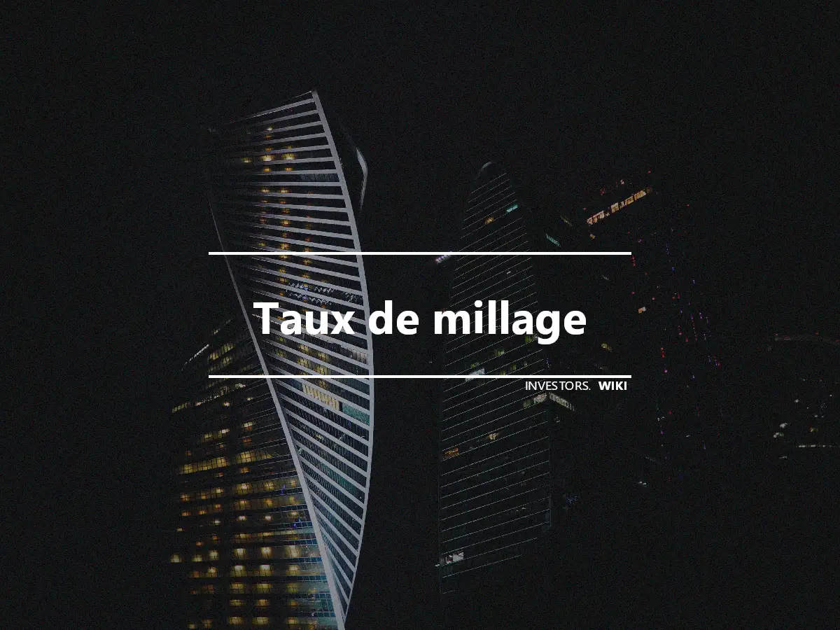 Taux de millage